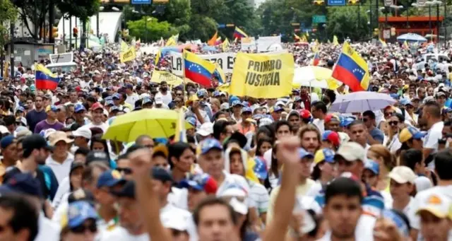 Masu zanga-zanga a Venezuela