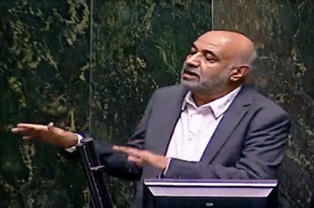 احمد میدری پشت تریبون مجلس