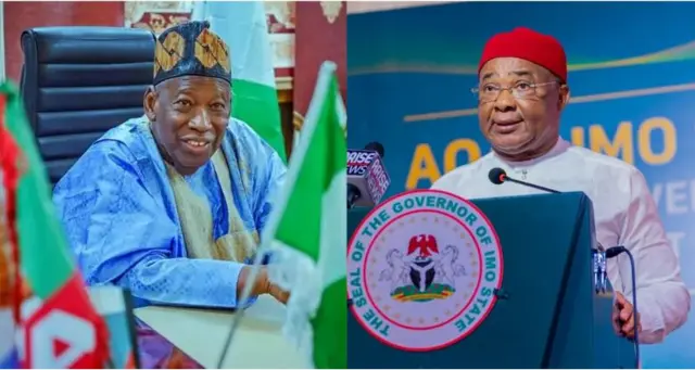 Abdullahi Ganduje na Hope Uzodinma