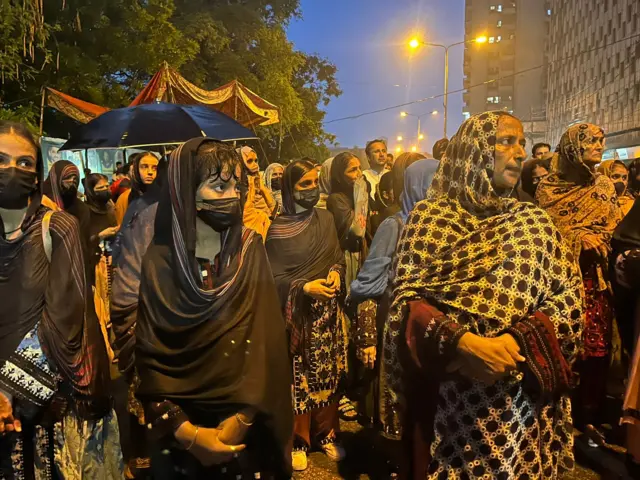 کراچی میں بلوچ یکجہتی کمیٹی کا احتجاج