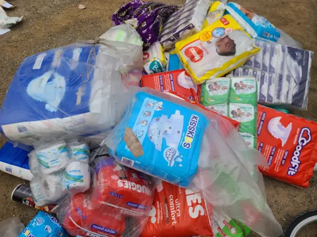 Foto of items wey dem steal