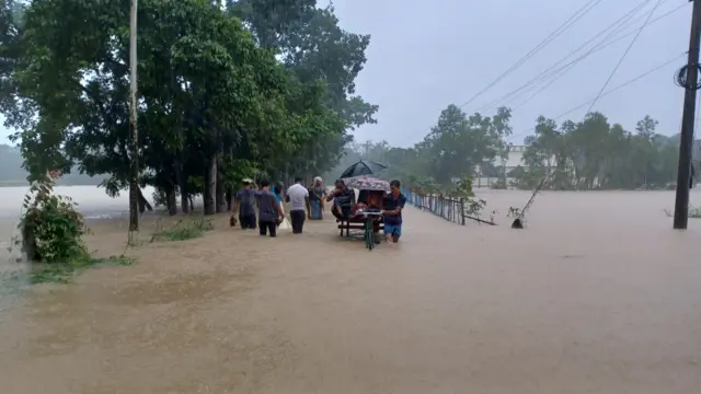বন্যা কবলিত ফটিকছড়ির সুয়াবিল ব্রিকফিল্ড এলাকা