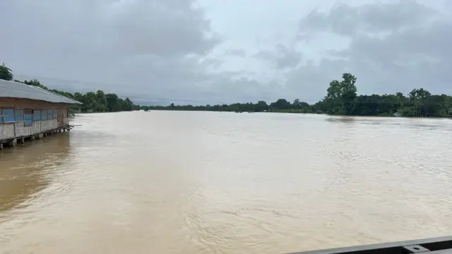 পানিতে তলিয়ে গেছে খাগড়াছড়ির অনেক ঘরবাড়ি
