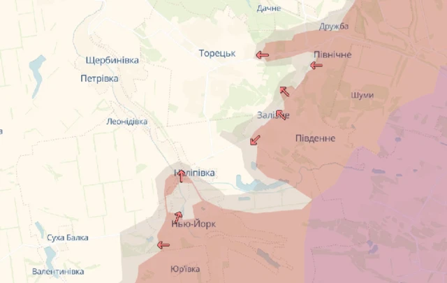 Торецк, Нью-Йорк - карта