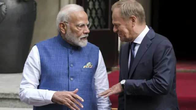 यूक्रेन के पीएम के साथ प्रधानमंत्री नरेंद्र मोदी