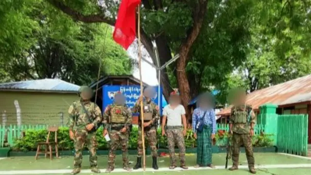 သပိတ်ကျင်းမြို့ကို PDF တွေသိမ်းပိုက်လိုက်တယ်လို့ NUG လက်အောက်ခံ အမှတ် (၁) စစ်ဒေသက ထုတ်ပြန်လာတဲ့ပုံ