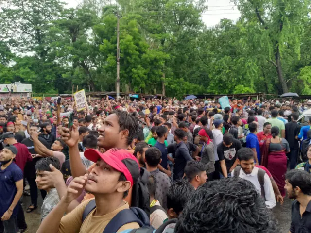 রাজশাহীতে শিক্ষার্থীদের মিছিল