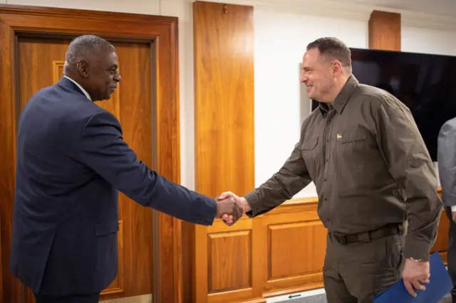 Ллойд Остин и Андрей Ермак