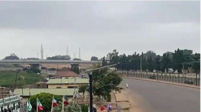 Aworan bi igboro ṣe ri ni ilu Kaduna.