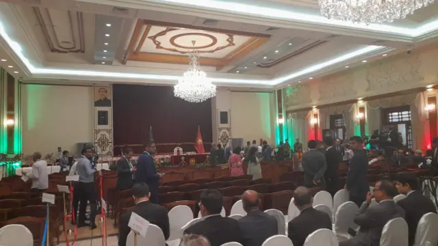 শপথ অনুষ্ঠানের জন্য প্রস্তুত বঙ্গভবন