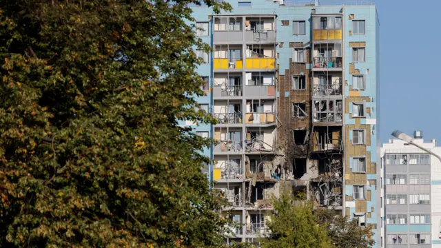 Поврежденный дом в Раменском 10 сентября 2024 года