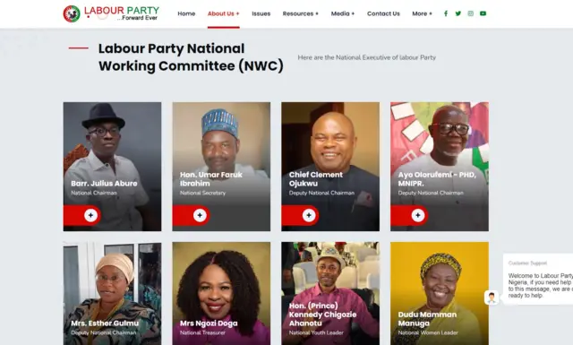Websaịtị ndị Labour Pati