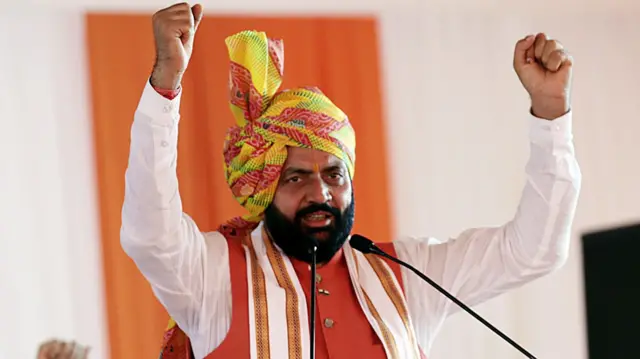 एक जनसभा के दौरान हरियाणा के सीएम नायब सिंह सैनी