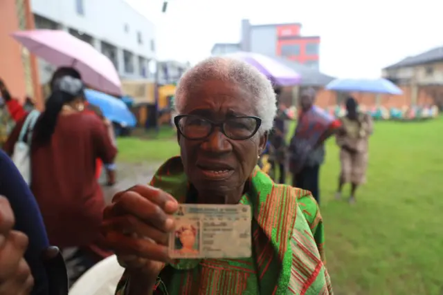 Bello Osagie, 8--year-old woman vote
