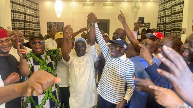 APC leadership gather to celebrate Monday Okpebholo win for di polls