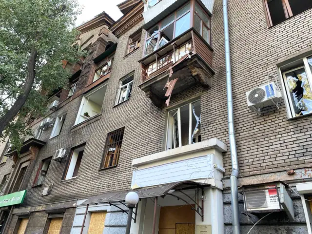 Последствия удара по Запорожью