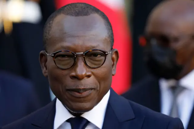Onyeisiala mba Benin Patrice Talon oge ya na onyeisiala mba France Emmanuel Macron n'afọ 2021