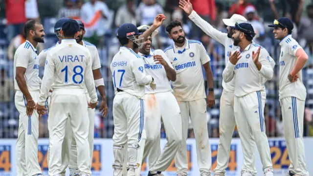 पहले टेस्ट मैच के दौरान भारतीय टीम