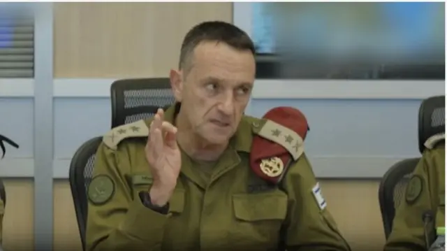 आईडीएफ के चीफ ऑफ स्टाफ़ लेफ्टिनेंट जनरल हर्ज़ी हलेवी