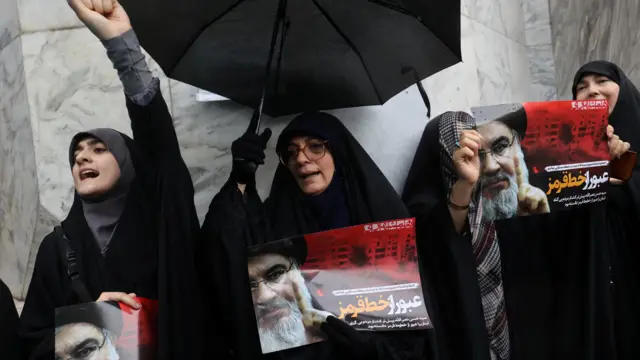 احتجاجات مناهضة لإسرائيل في طهران بعد مقتل حسن نصر الله