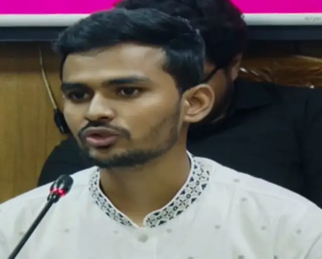 যুব ও ক্রীড়া উপদেষ্টা আসিফ মাহমুদ সজীব ভুঁইয়া।