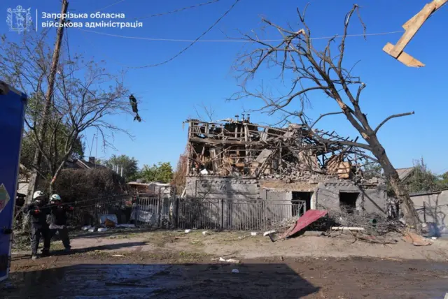 Запорожье после российского удара