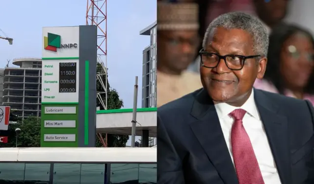 Igwe NNPCL na-egosi ọnụego mmanụ ụgbọala na Aliko Dangote