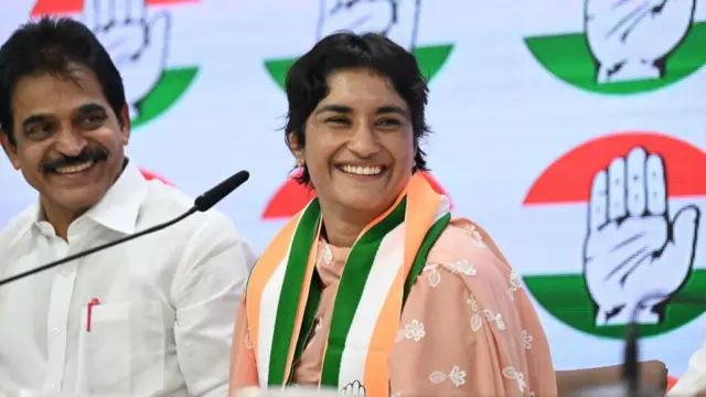 कांग्रेस में शामिल होने के बाद विनेश फोगाट