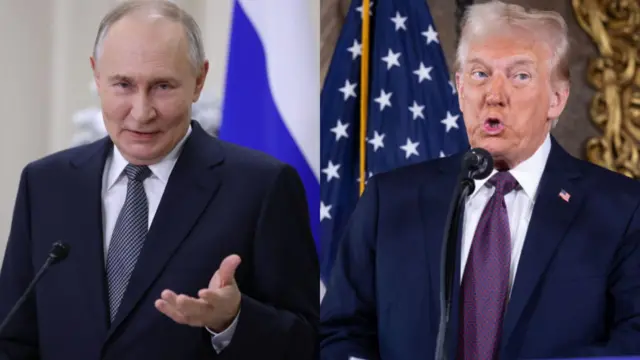 Donald Trump na Vladimir Putin.