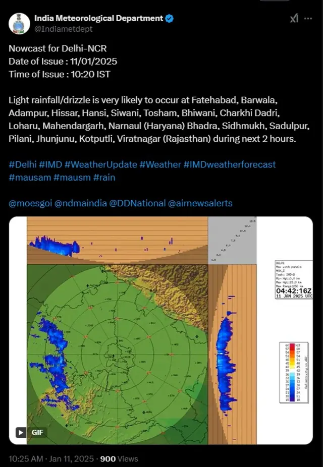 मौसम की चेतावनी