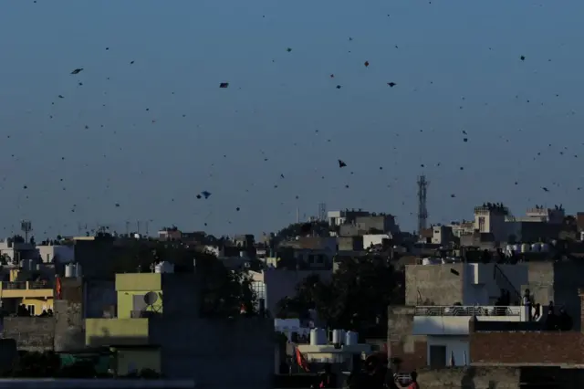 मकर संक्रांति पर पतंगबाज़ी