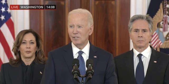 بایدن، بلینکن و کامالا هریس