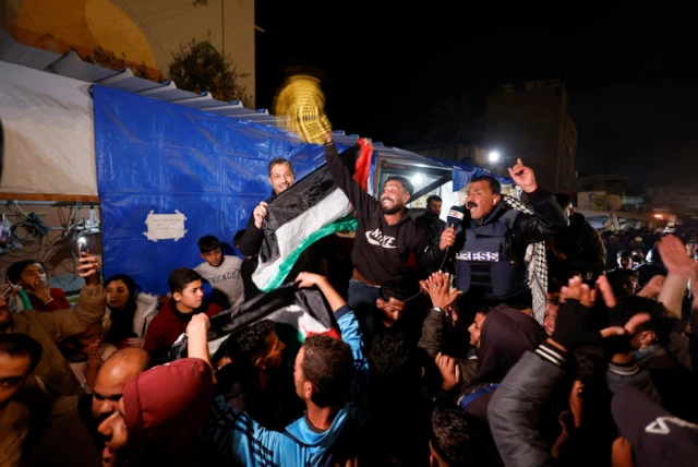 شادی مردم در غزه