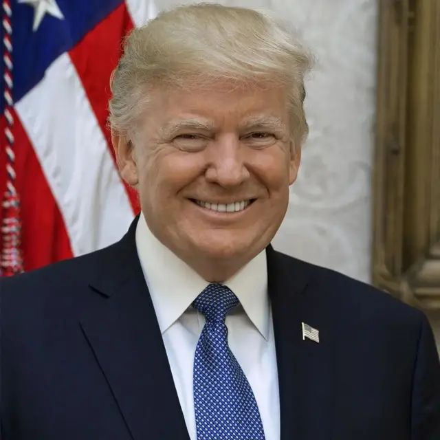 Hoton da Donald Trump ya yi amfani da shi a wa'adin mulkinsa na farko a 2017