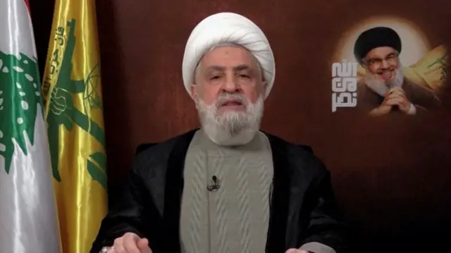 صورة للأمين العام لحزب الله نعيم قاسم