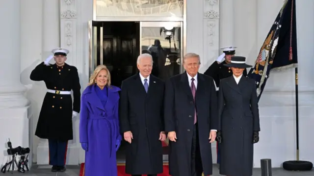 Foto Donald Trump na Joe Biden oge ha zutere na White House