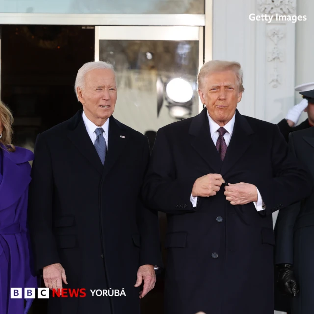 Aworan Joe Biden ati Aarẹ Donald Trump