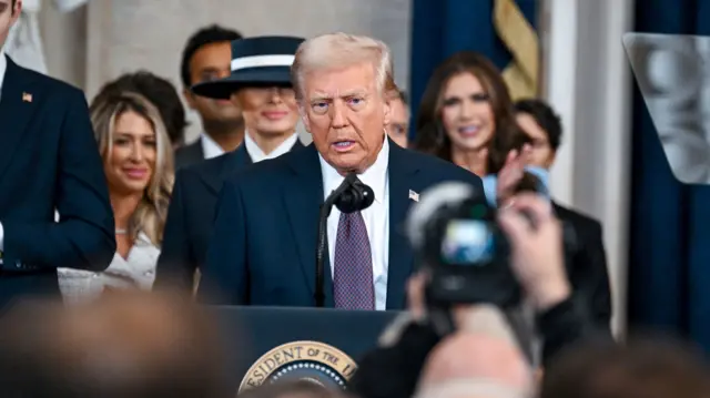 Trump faz seu discurso de posse