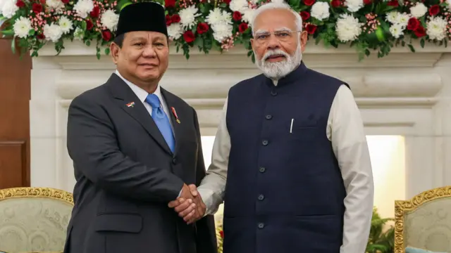 प्रधानमंत्री मोदी के साथ राष्ट्रपति सुबिअंतो