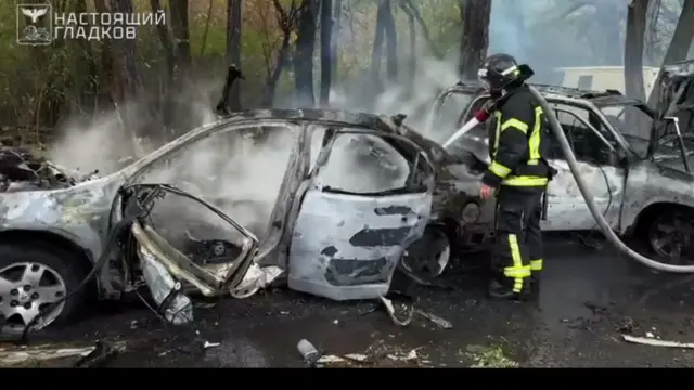 Гладков опубликовал видео последствий удара