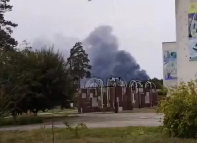 Пожар в Славутиче
