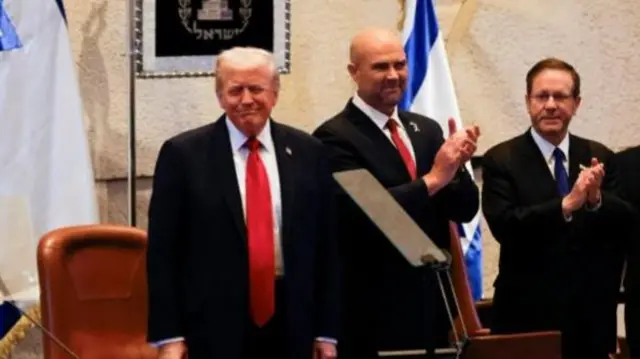 সোমবার ইসরায়েলের পার্লামেন্ট নেসেটে ভাষণ দেন মার্কিন প্রেসিডেন্ট ডোনাল্ড ট্রাম্প