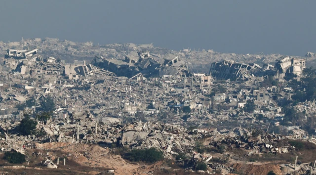 مشهد عام لحجم الدمار في غزة