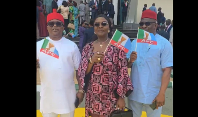 Wasu kwamishohin Enugu da suka koma APC