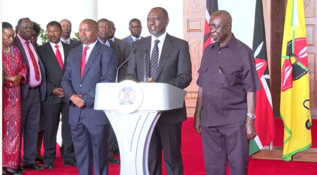 Rais Ruto akihutubia taifa la Kenya