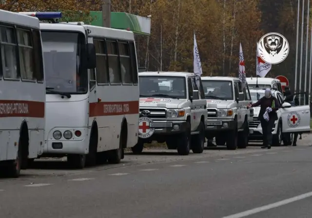Процесс передачи тел погибших военнослужащих