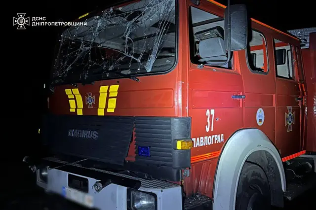 Пожарные пострадали при обстреле Днепропетровской области