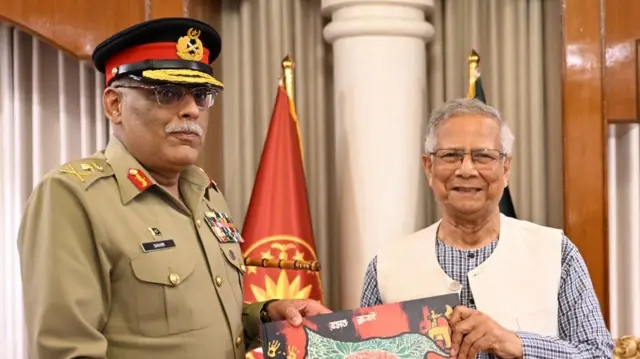 मोहम्मद यूनुस और जनरल साहिर शमशाद मिर्ज़ा