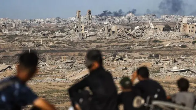 Aara haleellaa Israa'el booda Magaalaa Gaazaa mancaate keessaa mul'atu