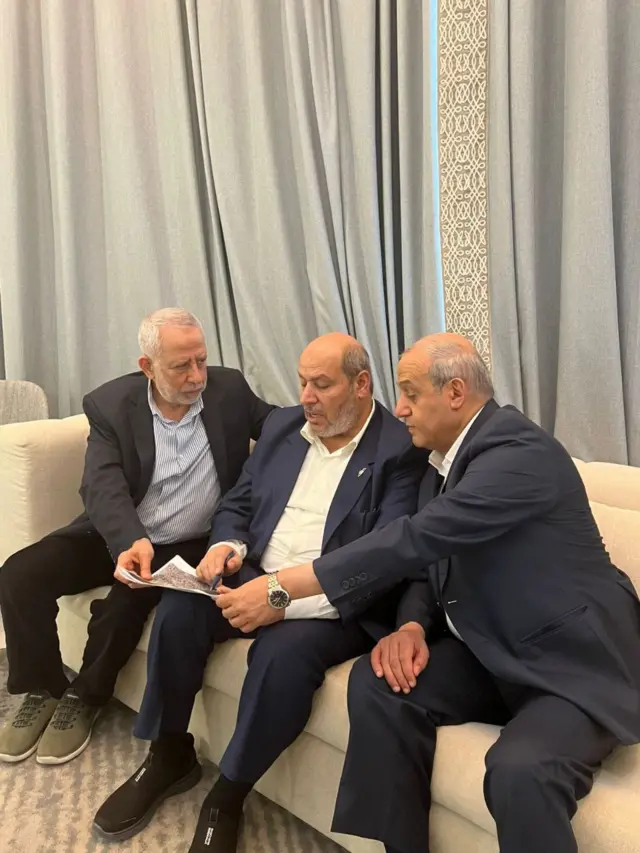 وفد حماس المفاوض في شرم الشيخ